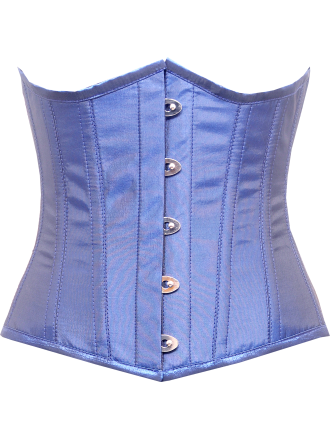 Corsage Unterbrust Taft Blau